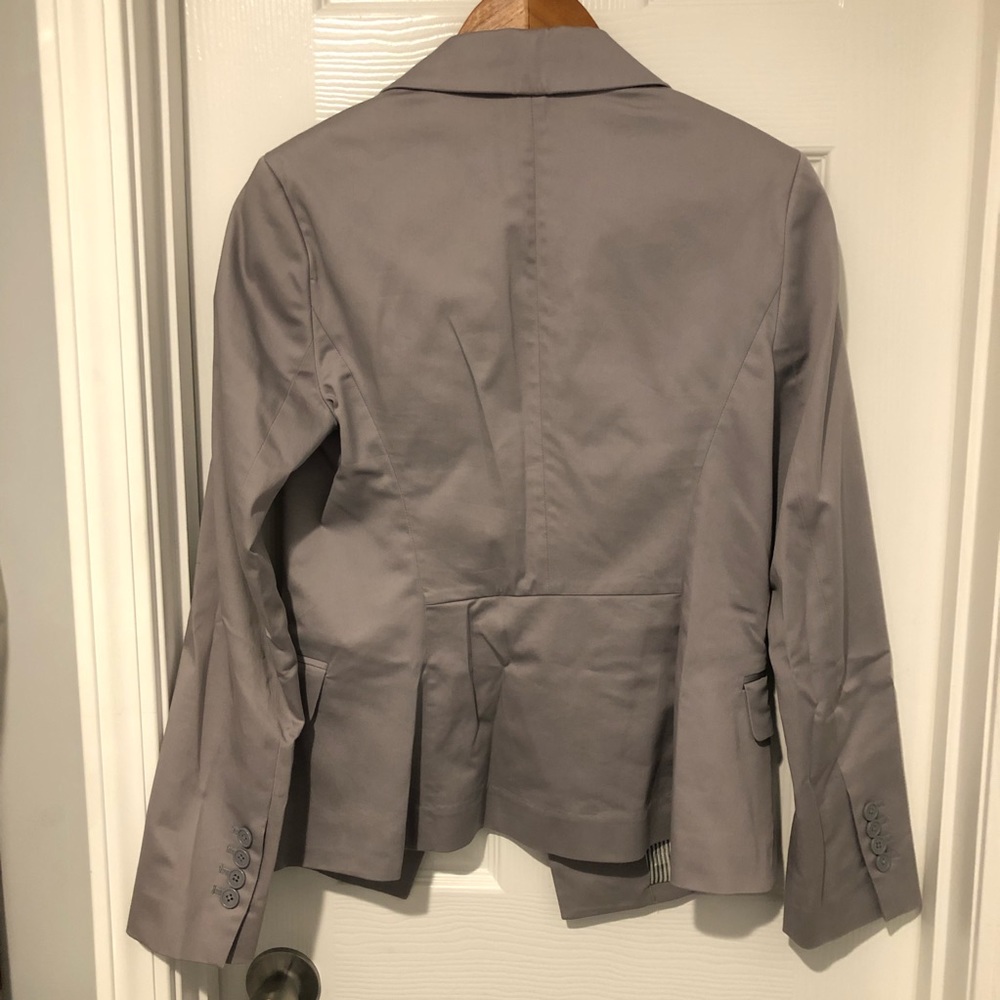 NWOT Express slate grey button details blazer business casual - Picture 10 of 12